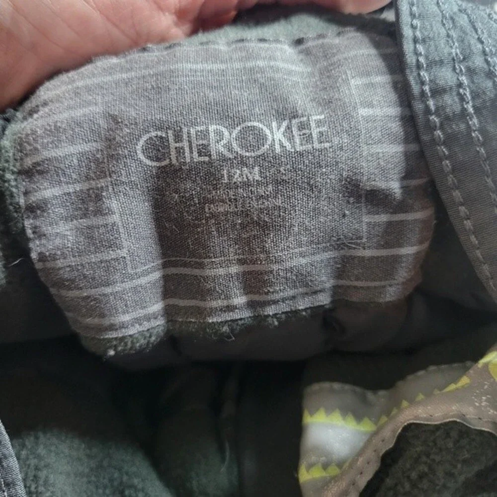Cherokee baby snowbibs overalls‎ black 12M
